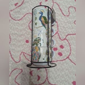 Peacock Stacking Cups